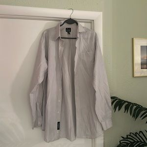 👉 Jos A Bank Traveler Dress Shirt 16.5 36 Traditional Fit Non Iron